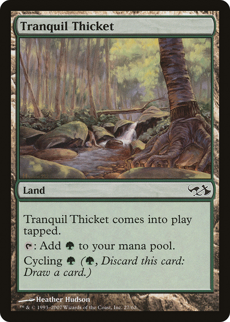Tranquil Thicket (EVG-027) [Misc] Duel Decks: Elves vs. Goblins MTG Single Wizards of the Coast