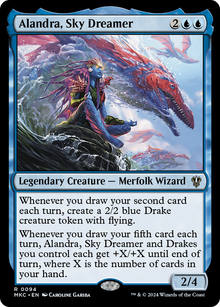 Alandra, Sky Dreamer (MKC-094) [Murders at Karlov Manor Commander] MTG Single Wizards of the Coast