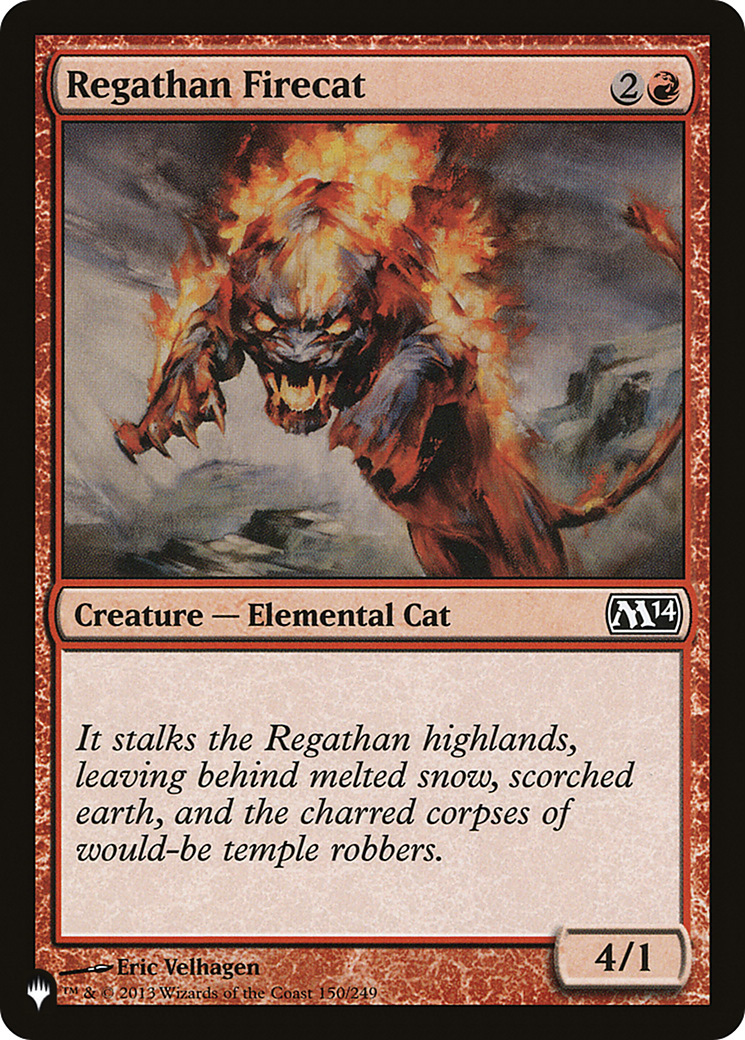 Regathan Firecat (LIST-M14-150) [Mystery Booster] The List MTG Single Wizards of the Coast