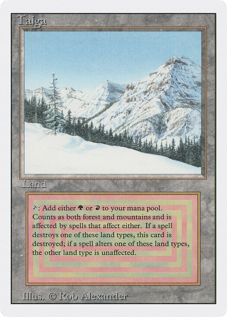 Taiga (3ED-287) [Revised Edition] MTG Single Wizards of the Coast