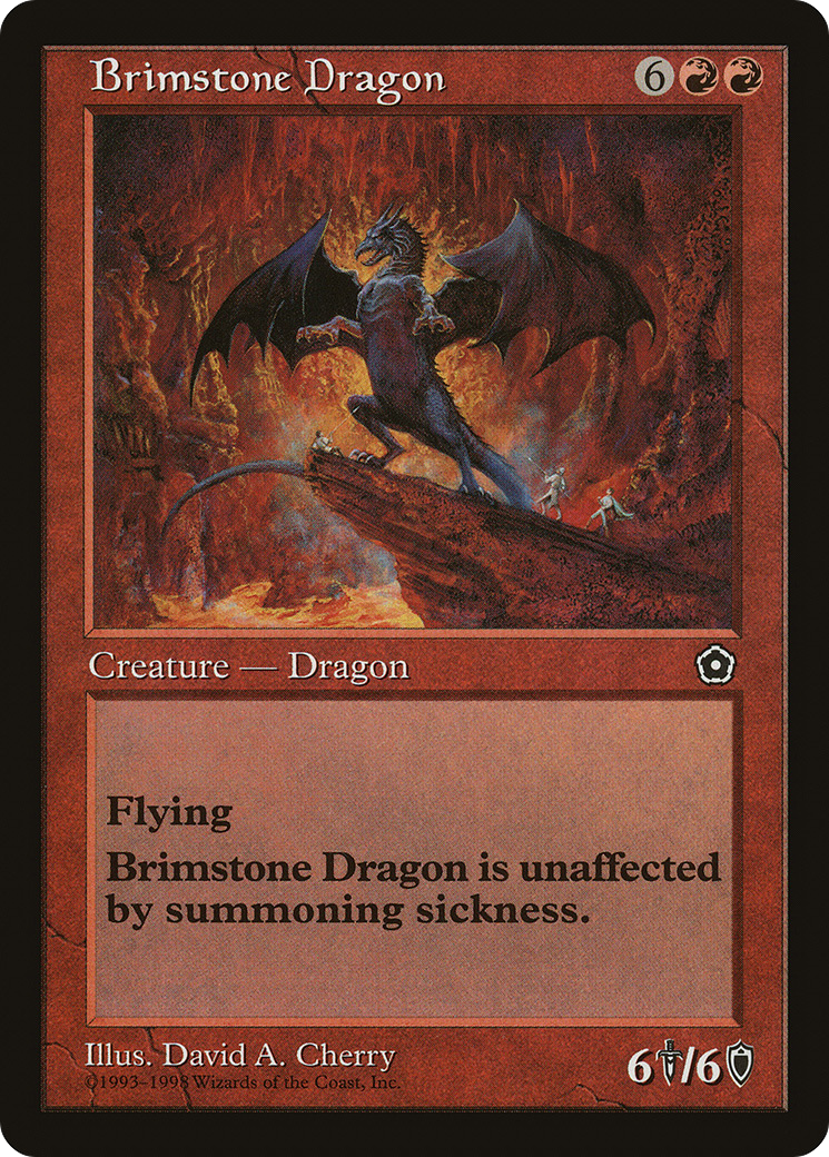 Brimstone Dragon (P02-092) [Misc] Portal Second Age MTG Single Wizards of the Coast