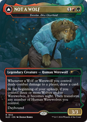 NOT A WOLF - Tovolar, Dire Overlord (SLD-1612) [Secret Lair] Drop (Borderless) Foil MTG Single Wizards of the Coast