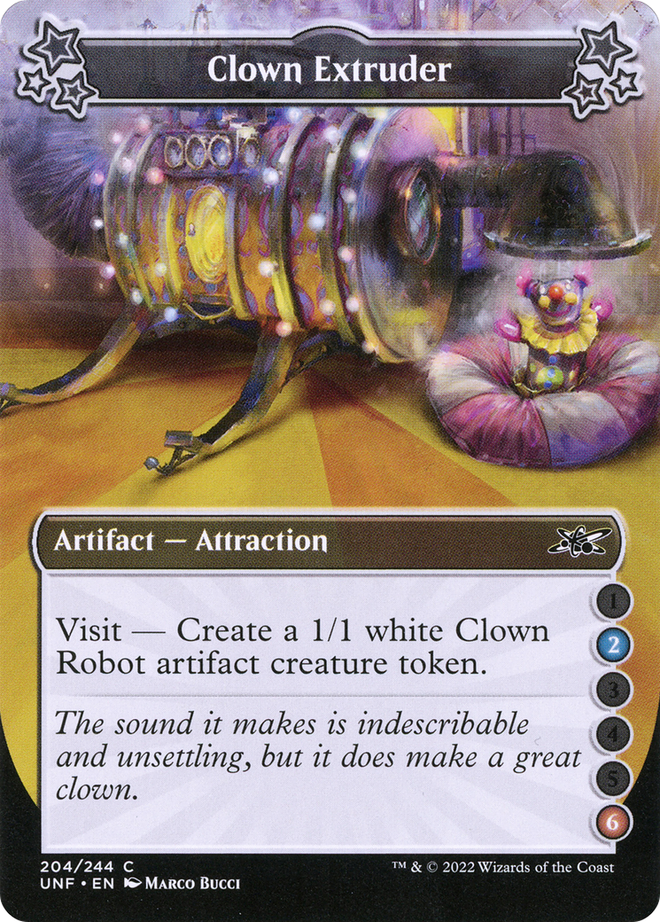 Clown Extruder (UNF-204A) [Unfinity] Foil MTG Single Wizards of the Coast