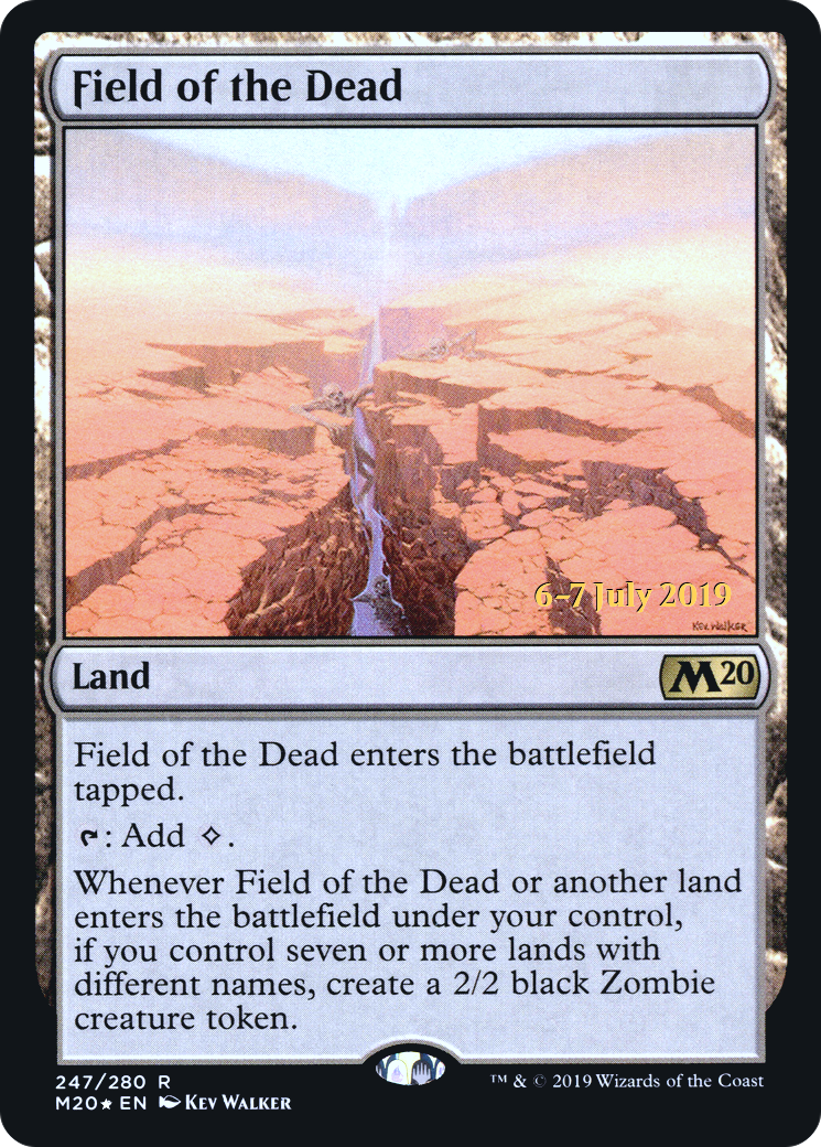 Field of the Dead (PRE-247) [Core Set 2020 Promos] Foil MTG Single Wizards of the Coast
