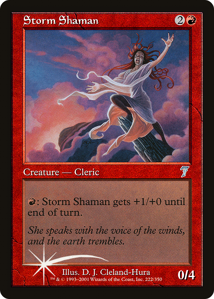 Storm Shaman (7ED-222) [7th Edition] Foil MTG Single Wizards of the Coast