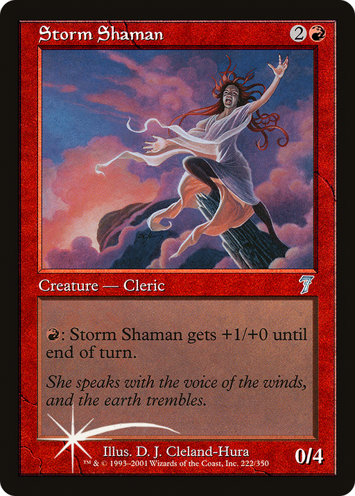 Storm Shaman (7ED-222) [7th Edition] Foil MTG Single Wizards of the Coast