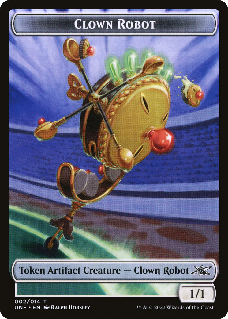 Clown Robot Token (002) (UNF-002) [Tokens] Unfinity Tokens MTG Single Wizards of the Coast