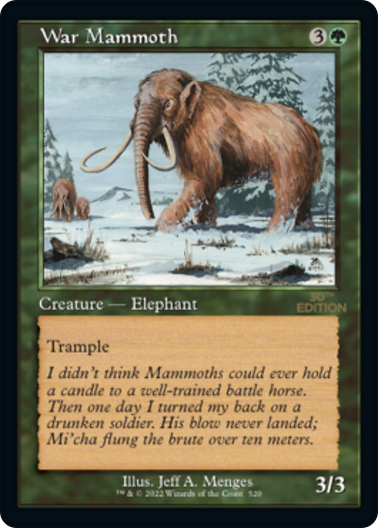 War Mammoth (30A-520) [30th Anniversary Edition] MTG Single Wizards of the Coast