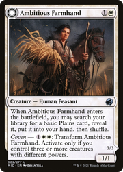 Ambitious Farmhand (MID-002) [Innistrad: Midnight Hunt] MTG Single Wizards of the Coast