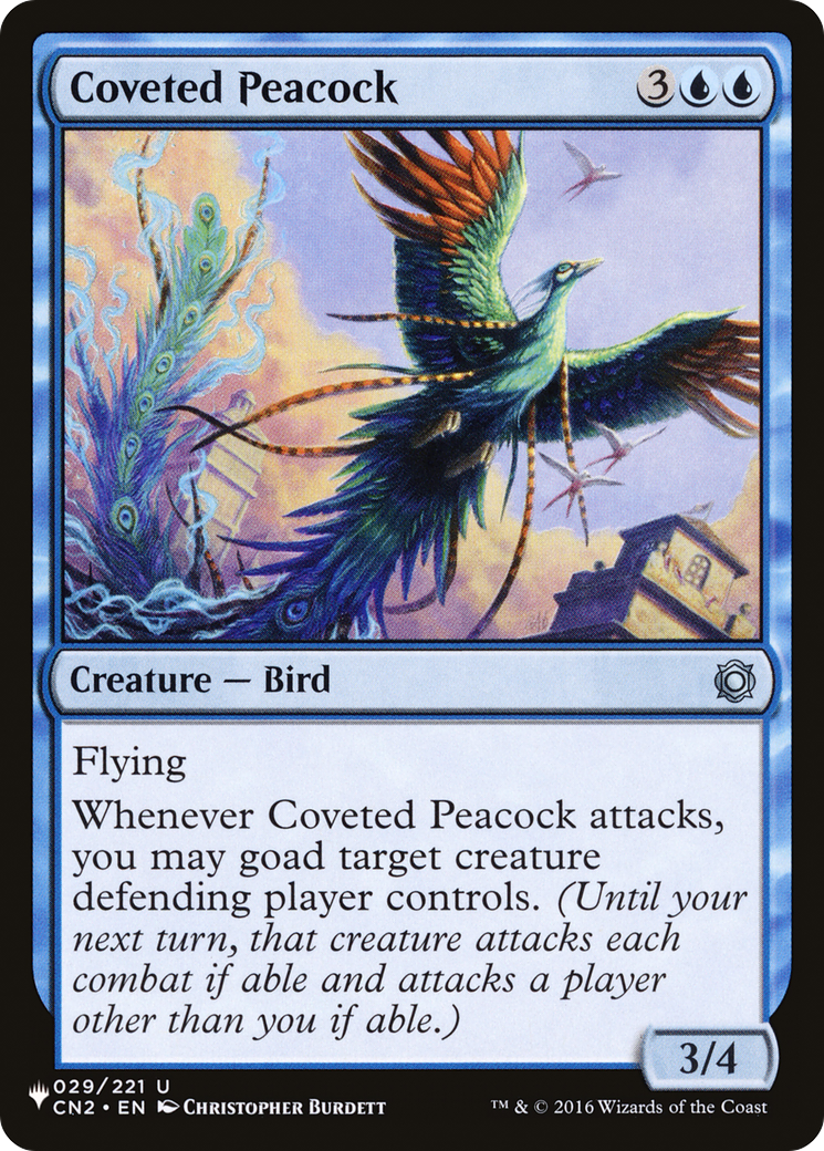 Coveted Peacock (LIST-CN2-29) [Mystery Booster] The List MTG Single Wizards of the Coast