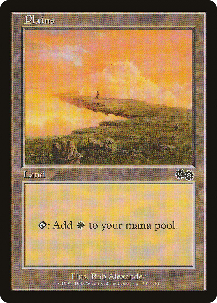 Plains (333) (USG-333) [Urza's Saga] MTG Single Wizards of the Coast