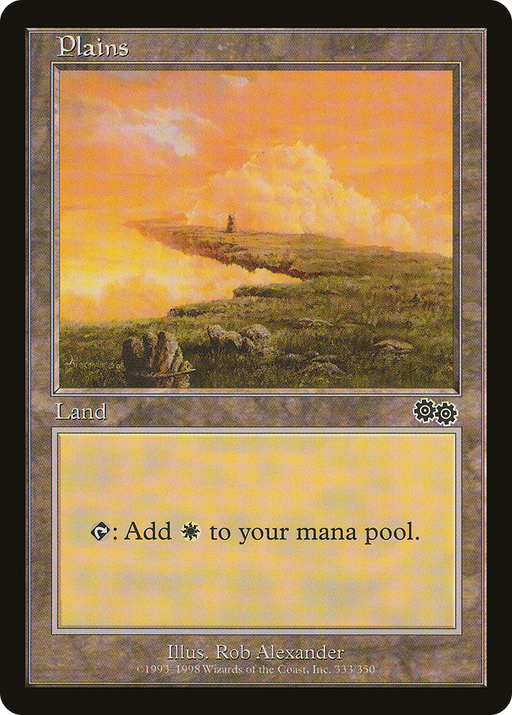 Plains (333) (USG-333) [Urza's Saga] MTG Single Wizards of the Coast