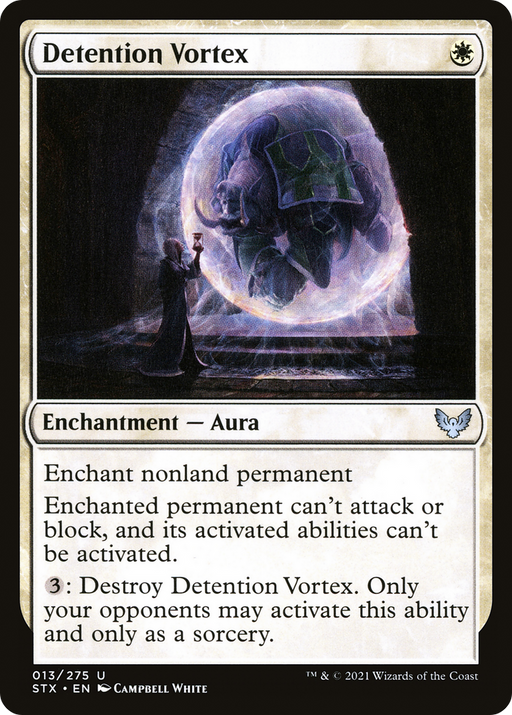 Detention Vortex (STX-013) [Strixhaven: School of Mages] MTG Single Wizards of the Coast