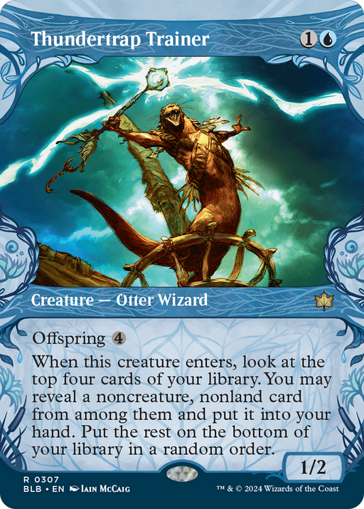 Thundertrap Trainer (BLB-307) [Bloomburrow] (Showcase) (Borderless) MTG Single Wizards of the Coast