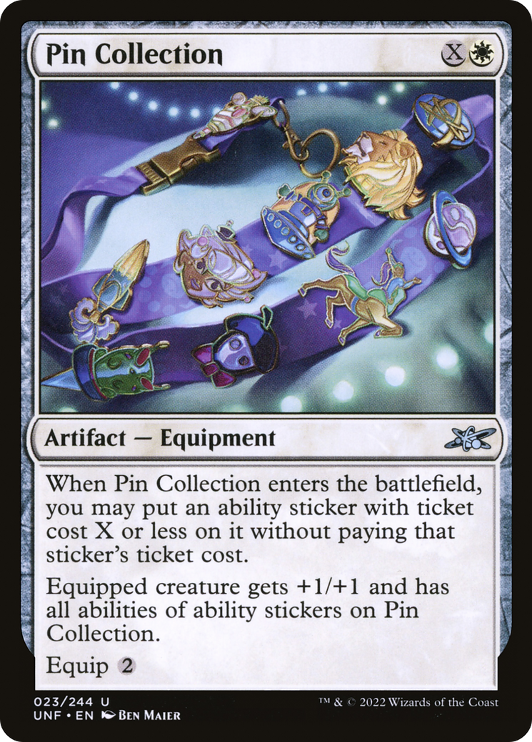 Pin Collection (UNF-023) [Unfinity] Foil MTG Single Wizards of the Coast