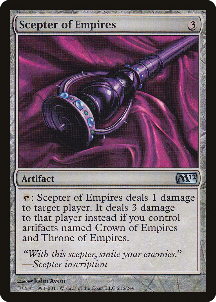 Scepter of Empires (M12-216) [Magic 2012] Foil MTG Single Wizards of the Coast