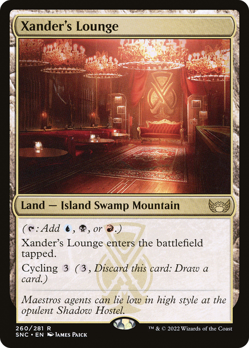 Xander's Lounge (SNC-260) [Streets of New Capenna] Foil MTG Single Wizards of the Coast