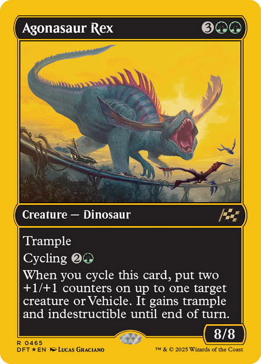 Agonasaur Rex (First-Place Foil) (DFT-465) [Aetherdrift] Foil MTG Single Wizards of the Coast