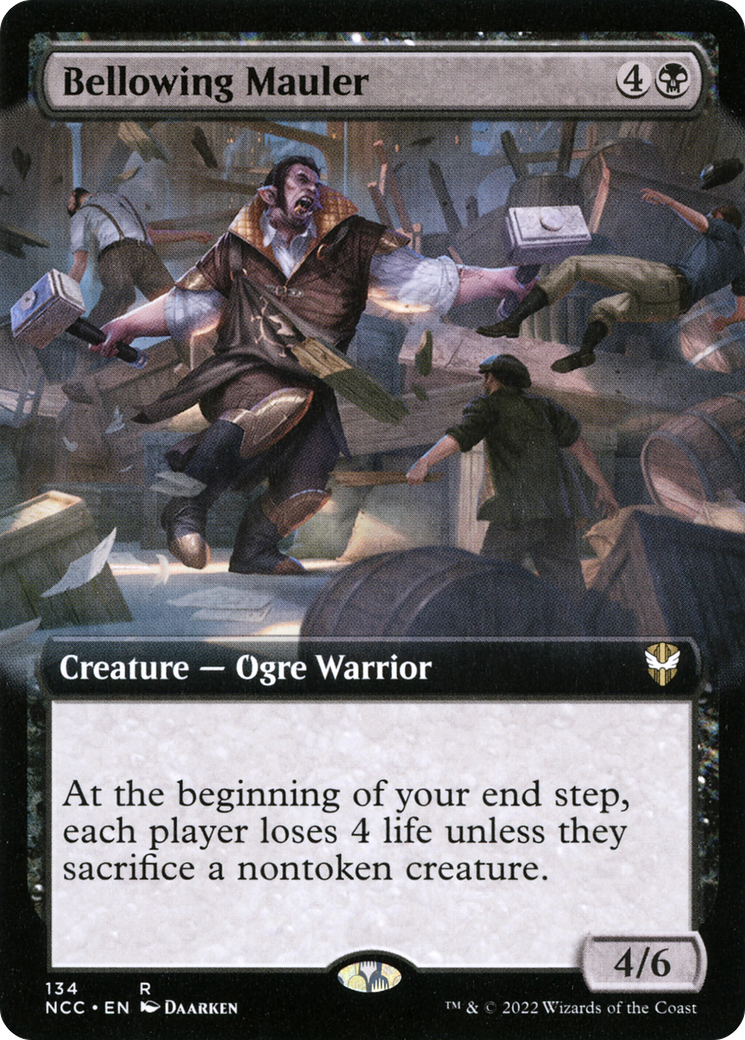 Bellowing Mauler (NCC-134) [New Capenna Commander] (Extended Art) MTG Single Wizards of the Coast