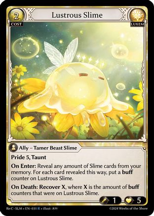 Lustrous Slime (031) [Silvie ReCollection Slime Sovereign] Grand Archive Single Weebs of the Shore