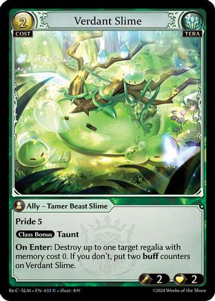 Verdant Slime (033) [Silvie ReCollection Slime Sovereign] Grand Archive Single Weebs of the Shore