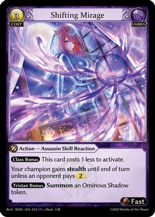 Shifting Mirage (033) [Tristan ReCollection Shadowdancer] Grand Archive Single Weebs of the Shore