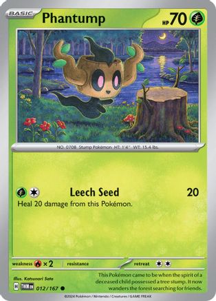Phantump (12) [SV: Twilight Masquerade] Pokemon Single Pokémon