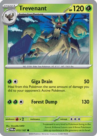Trevenant (13) [SV: Twilight Masquerade] Pokemon Single Pokémon