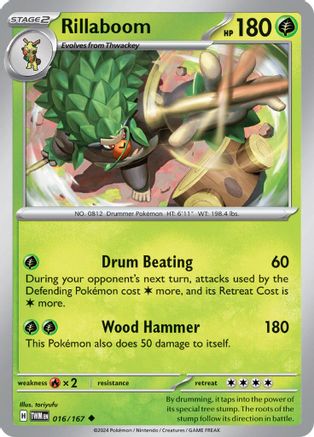 Rillaboom (16) [SV: Twilight Masquerade] Pokemon Single Pokémon