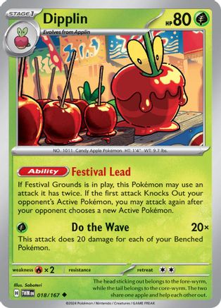 Dipplin - 018/167 [SV: Twilight Masquerade] Pokemon Single Pokémon