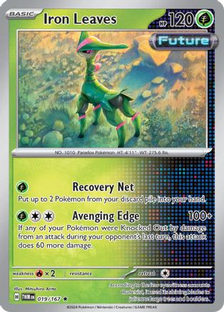 Iron Leaves (19) Holofoil [SV: Twilight Masquerade] Pokemon Single Pokémon