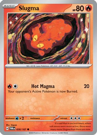 Slugma (28) [SV: Twilight Masquerade] Pokemon Single Pokémon