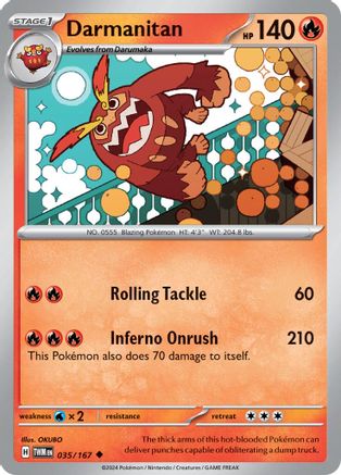 Darmanitan (35) [SV: Twilight Masquerade] Pokemon Single Pokémon
