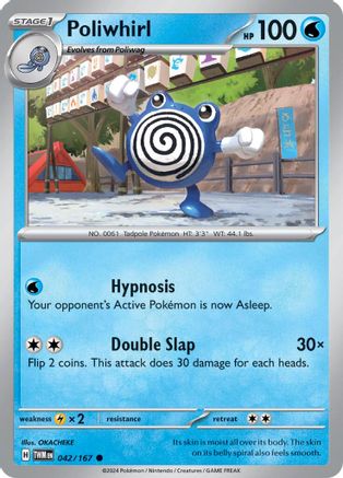 Poliwhirl (42) [SV: Twilight Masquerade] Pokemon Single Pokémon