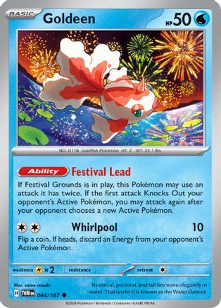 Goldeen (44) Reverse Holofoil [SV: Twilight Masquerade] Pokemon Single Pokémon