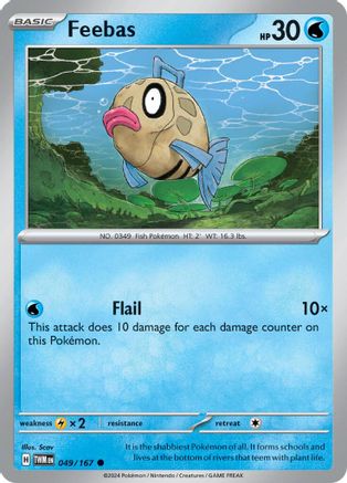 Feebas (49) Reverse Holofoil [SV: Twilight Masquerade] Pokemon Single Pokémon