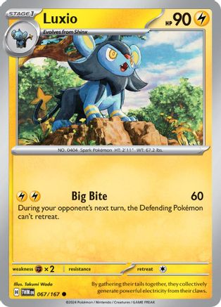 Luxio (67) [SV: Twilight Masquerade] Pokemon Single Pokémon