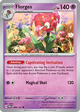 Florges (88) [SV: Twilight Masquerade] Pokemon Single Pokémon