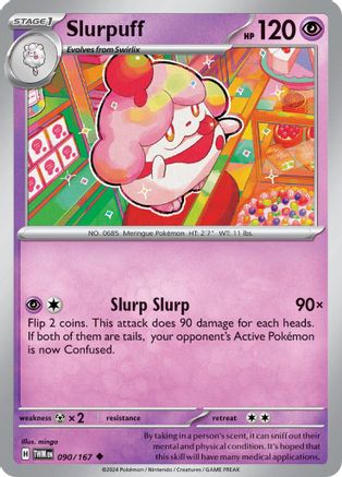 Slurpuff (90) Reverse Holofoil [SV: Twilight Masquerade] Pokemon Single Pokémon