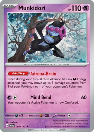 Munkidori (95) Holofoil [SV: Twilight Masquerade] Pokemon Single Pokémon