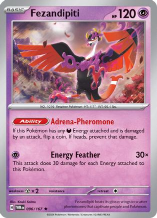 Fezandipiti (96) Holofoil [SV: Twilight Masquerade] Pokemon Single Pokémon