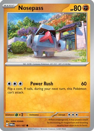 Nosepass (101) [SV: Twilight Masquerade] Pokemon Single Pokémon