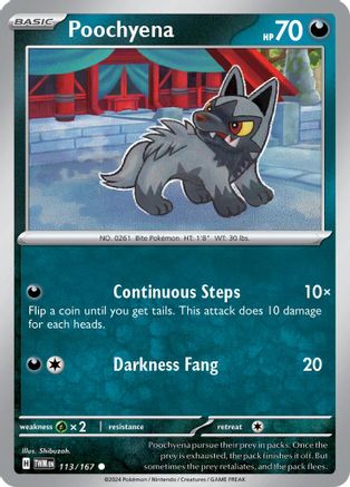 Poochyena (113) [SV: Twilight Masquerade] Pokemon Single Pokémon