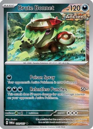 Brute Bonnet (118) [SV: Twilight Masquerade] Pokemon Single Pokémon