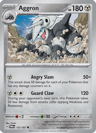 Aggron (122) [SV: Twilight Masquerade] Pokemon Single Pokémon