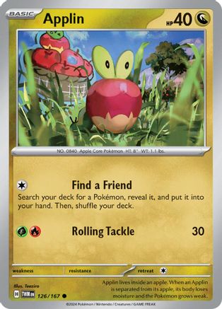Applin - 126/167 [SV: Twilight Masquerade] Pokemon Single Pokémon