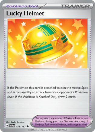 Lucky Helmet (158) Reverse Holofoil [SV: Twilight Masquerade] Pokemon Single Pokémon