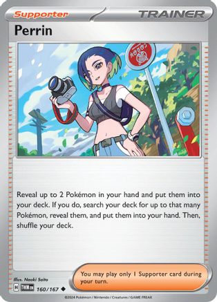 Perrin - 160/167 Reverse Holofoil [SV: Twilight Masquerade] Pokemon Single Pokémon
