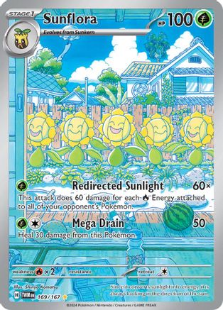 Sunflora - 169/167 Holofoil [SV: Twilight Masquerade] Pokemon Single Pokémon
