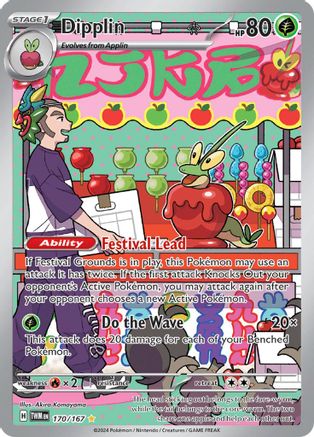 Dipplin - 170/167 Holofoil [SV: Twilight Masquerade] Pokemon Single Pokémon
